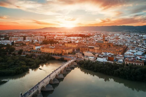 Cordoba vista aerea al tramonto — Foto Stock