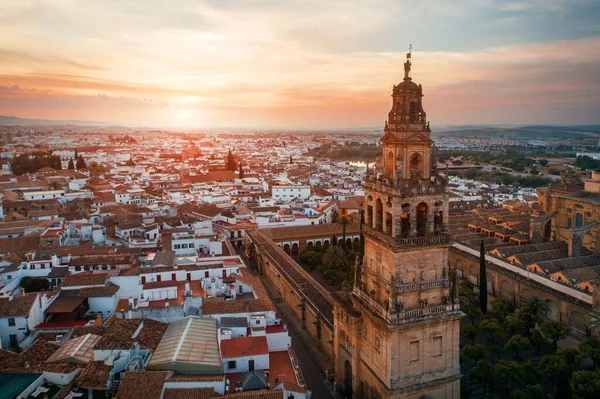 Cordoba bell tower sunset — 스톡 사진
