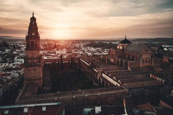 Cordoba bell tower sunset — 스톡 사진