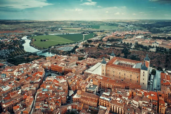 Flygfoto av Toledo skyline — Stockfoto