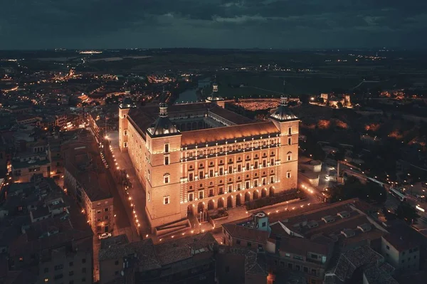 Kasteel van San Servando luchtfoto in Toledo — Stockfoto