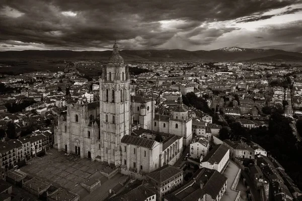 Segovia Cathedral aerial view — 스톡 사진
