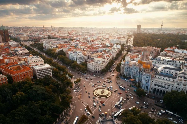 Utsikt över Madrids gata — Stockfoto