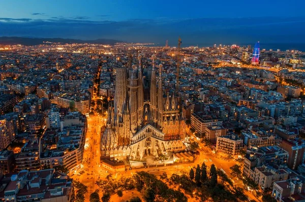 Sagrada Familia vue aérienne — Photo