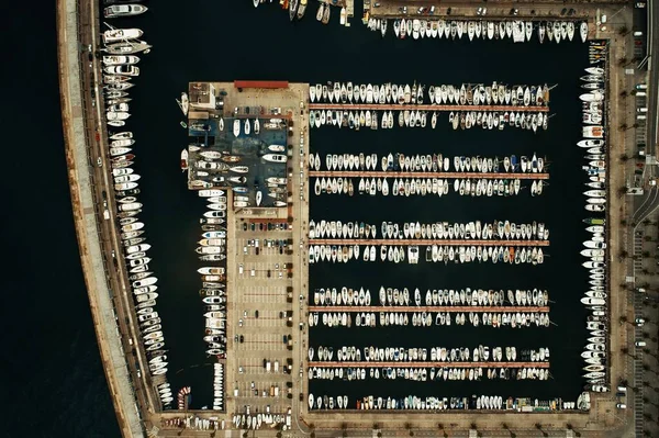 Barcelona bay Aerial View — Stock Photo, Image
