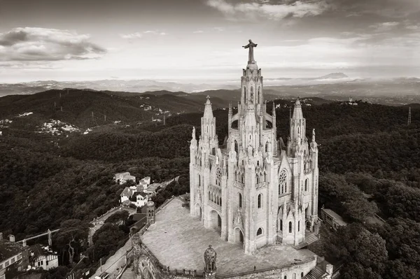 Tibidabo εναέρια άποψη — Φωτογραφία Αρχείου