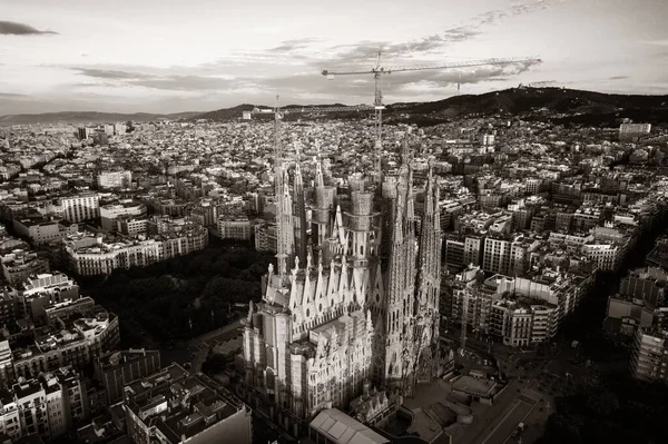 Sagrada Familia aerial view — Stock Photo, Image