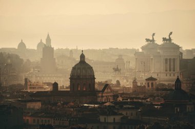 Roma dağ üstten görünüm gündoğumu