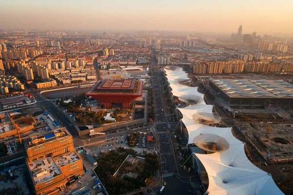 Shanghai Expo Park aerial view — Stock Photo, Image