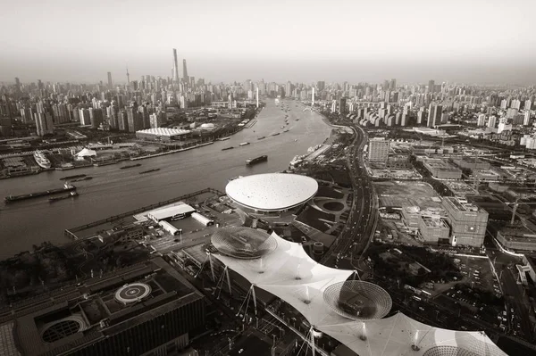 Shanghai Expo Park havadan görünümü — Stok fotoğraf
