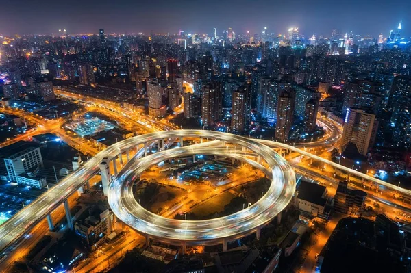 Shanghai Nanpu Bridge over Huangpu River — Stock Photo, Image