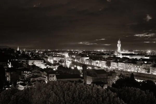 Florença skyline noite — Fotografia de Stock