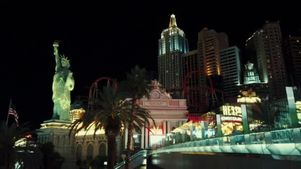 Las Vegas New York-New York Hotel and Casino — стоковое видео