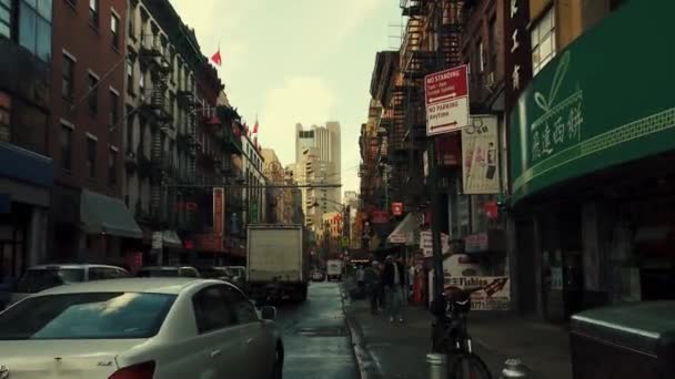 New York şehri sokak manzarası — Stok video