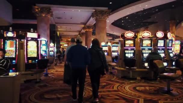 Caesars Palace Las Vegas Hotel och Casino interiör — Stockvideo