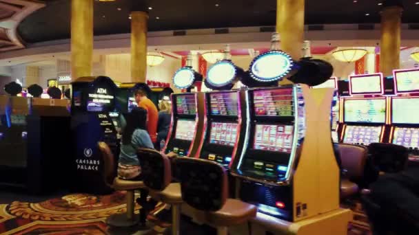 Caesars Palace Las Vegas Hotel och Casino interiör — Stockvideo