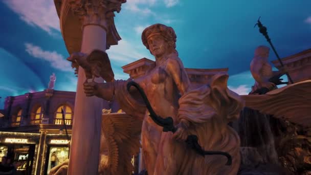 Caesars Palace Las Vegas Hotel och Casino interiör — Stockvideo