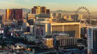 Gün doğumunda Las Vegas Strip zaman aralığı