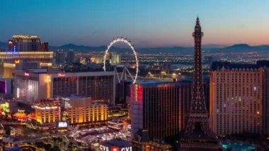 Gün doğumunda Las Vegas Strip zaman aralığı