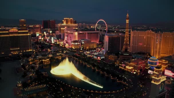 Las vegas Streifen Zeitraffer — Stockvideo