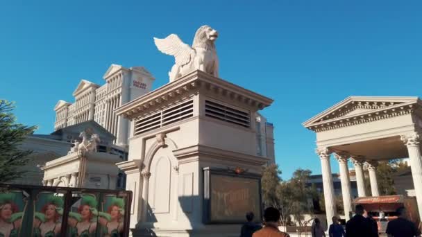 Caesars Palace Λας Βέγκας ξενοδοχείο και καζίνο — Αρχείο Βίντεο