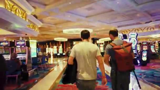 Las Vegas vista interior do hotel — Vídeo de Stock