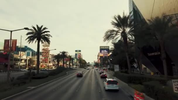 Las Vegas Strip bus tour — Stock video