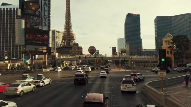 Las Vegas Strip tour de ônibus — Vídeo de Stock