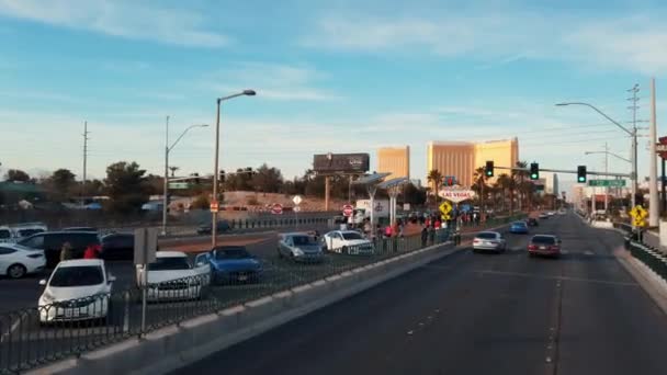 Tour en autobús por Las Vegas Strip — Vídeo de stock