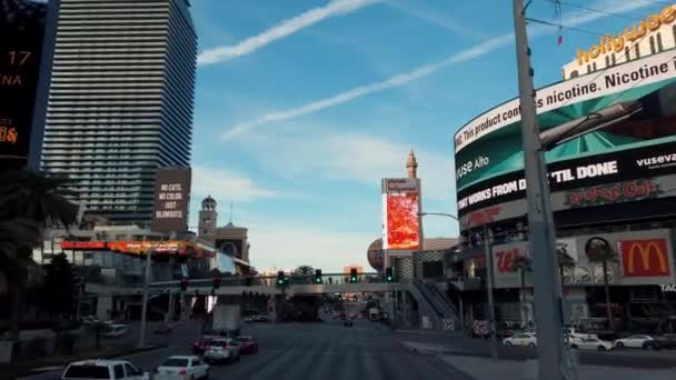 Las Vegas Strip busstur — Stockvideo