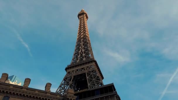 Las Vegas Strip Torre Eiffel — Vídeo de Stock