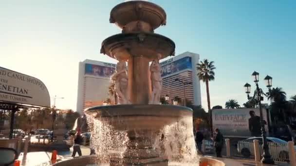 Las vegas Streifen venezianischen Hotel Casino — Stockvideo