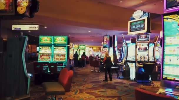 Las Vegas hotell interiör vy — Stockvideo