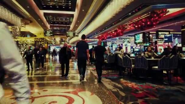 Las Vegas hotel widok wnętrza — Wideo stockowe