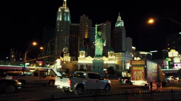 Las Vegas Nueva York-Nueva York Hotel and Casino — Vídeo de stock