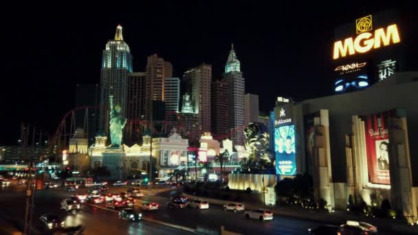 Las Vegas Nueva York-Nueva York Hotel and Casino — Vídeo de stock