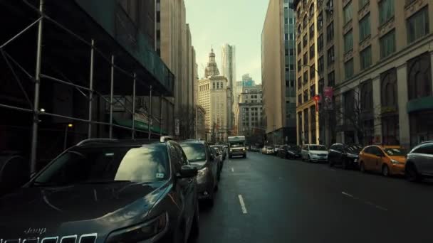 New York város utcára néző — Stock videók