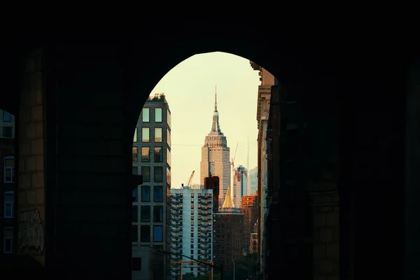 Nova Iorque Vista Urbana Com Arquitetura Histórica — Fotografia de Stock