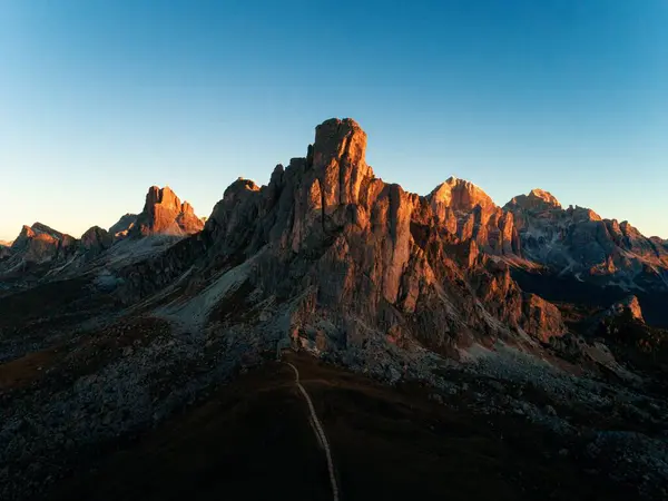 Dolomiti Sunrise Landcape Naturale Nel Nord Italia — Foto Stock