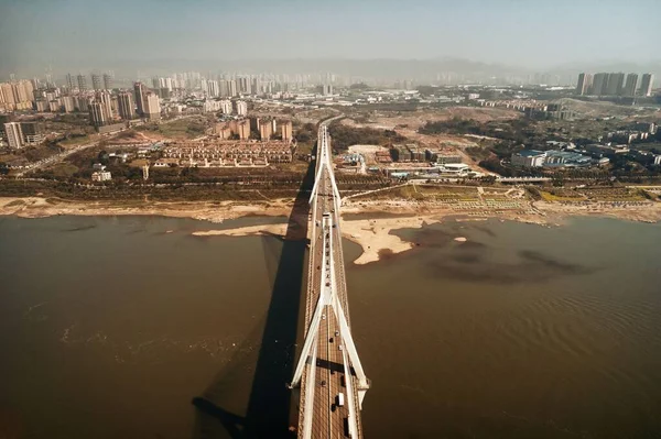 Masangxi Brücke Und Städtische Architektur Chongqing China — Stockfoto