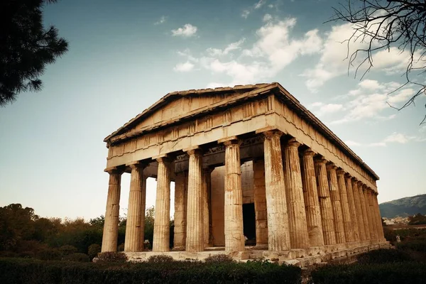 Tempio Efesto Vista Vicino Atene Grecia — Foto Stock