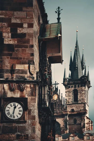 Kościół Matki Bożej Rynku Starego Miasta Pradze Czechy — Zdjęcie stockowe