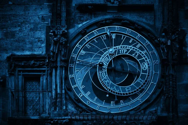 Astronomische Uhr Nahaufnahme Auf Dem Altstädter Ring Prag — Stockfoto