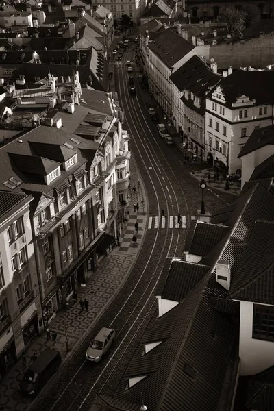 Vista Panorámica Del Horizonte Praga Con Edificios Históricos República Checa — Foto de Stock