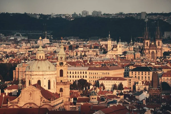 Praski Widok Panoramę Pragi Zabytkowymi Budynkami Czechach — Zdjęcie stockowe