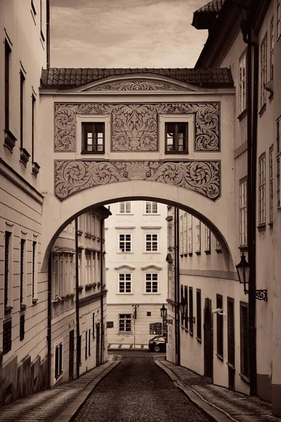 Vista Calle Con Edificios Históricos Praga República Checa — Foto de Stock