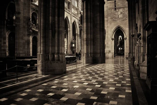 Vista Interior Catedral São Vito Castelo Praga República Checa — Fotografia de Stock