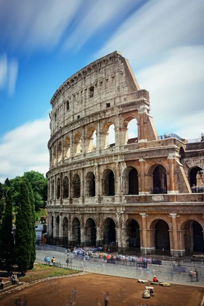 Колизей Крупный План Всемирно Известная Достопримечательность Символ Рима Италия — стоковое фото