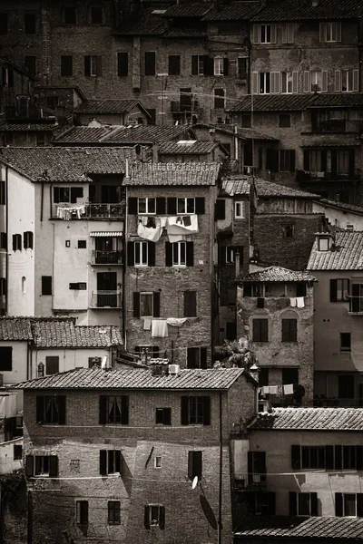 Siena Talya Dan Eski Bina Geçmişi — Stok fotoğraf
