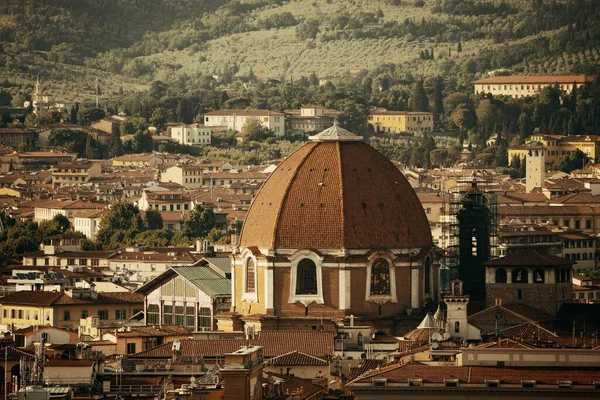 Vista Azotea Florencia Con Cúpula Capillas Medici Italia —  Fotos de Stock